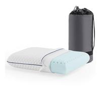 WEEKENDER Cuscino in memory foam gel, da campeggio, colore bianco