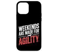 Weekends Are Made For Agility Dog Handler Trainer Fun |- Custodia per iPhone 12 mini