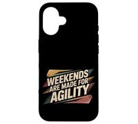 Weekends Are Made For Agility Dog Handler Trainer Fun - Custodia per iPhone 16