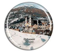 Weekino Briancon Francia Cite Vauban Calamità da frigo 3D Cristallo Bicchiere Tourist City Viaggio Souvenir Collezione Regalo Forte Frigorifero Sticker