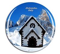 Weekino Chiesa delle Dolomiti Italia Calamità da frigo 3D Cristallo Bicchiere Tourist City Viaggio Souvenir Collezione Regalo Forte Frigorifero Sticker
