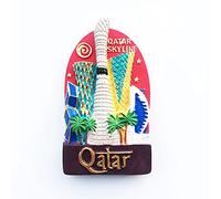 Weekino Emirati Arabi Uniti Qatar Calamità da frigo 3D Polyresin Tourist City Viaggio Souvenir Collezione Regalo Forte Frigorifero Sticker