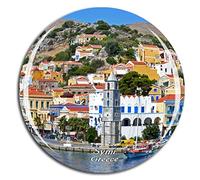 Weekino Grecia Symi Rodi Calamità da frigo 3D Cristallo Bicchiere Tourist City Viaggio Souvenir Collezione Regalo Forte Frigorifero Sticker