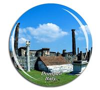 Weekino Italia Area archeologica di Pompei Calamità da frigo 3D Cristallo Bicchiere Tourist City Viaggio Souvenir Collezione Regalo Forte Frigorifero Sticker