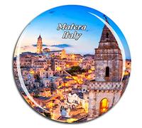 Weekino Italia Matera Calamità da frigo 3D Cristallo Bicchiere Tourist City Viaggio Souvenir Collezione Regalo Forte Frigorifero Sticker
