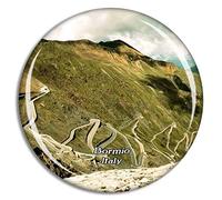 Weekino Italia Passo dello Stelvio Bormio Calamità da frigo 3D Cristallo Bicchiere Tourist City Viaggio Souvenir Collezione Regalo Forte Frigorifero Sticker