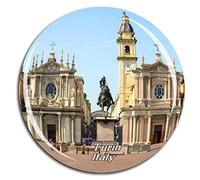 Weekino Italia Piazza San Carlo Torino Calamità da frigo 3D Cristallo Bicchiere Tourist City Viaggio Souvenir Collezione Regalo Forte Frigorifero Sticker