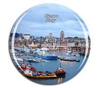 Weekino Italia Porto Vecchio di Genova Calamità da frigo 3D Cristallo Bicchiere Tourist City Viaggio Souvenir Collezione Regalo Forte Frigorifero Sticker
