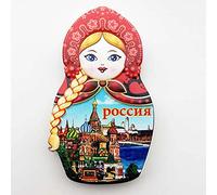 Weekino Mosca Matrioska Russia Calamità da frigo 3D Polyresin Tourist City Viaggio Souvenir Collezione Regalo Forte Frigorifero Sticker