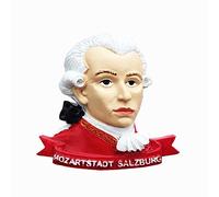 Weekino Mozart Salisburgo Austria Calamità da frigo 3D Polyresin Tourist City Viaggio Souvenir Collezione Regalo Forte Frigorifero Sticker