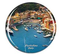 Weekino Portofino Liguria Italia Calamità da frigo 3D Cristallo Bicchiere Tourist City Viaggio Souvenir Collezione Regalo Forte Frigorifero Sticker