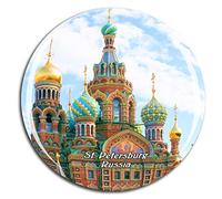 Weekino Russia Salvatore sul Sangue Versato San Pietroburgo Calamità da frigo 3D Cristallo Bicchiere Tourist City Viaggio Souvenir Collezione Regalo Forte Frigorifero Sticker