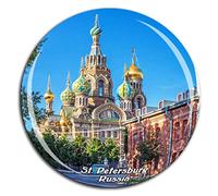 Weekino Salvatore sul Sangue versato San Pietroburgo 2 Russia Fridge Magnet 3D Crystal Glass Tourist City Viaggio Souvenir Collection Regalo Forte Frigorifero Sticker