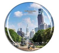 Weekino Stati Uniti America Filadelfia Calamità da frigo 3D Cristallo Bicchiere Tourist City Viaggio Souvenir Collezione Regalo Forte Frigorifero Sticker