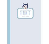 Weekly Academic Planner 2025-2026 for Girls: Cute Light Blue Cover with Dog on it, Notebook for School, College & Study Organization | 8.5x11 Student Scheduler with Calendar, Task Lists & Notes