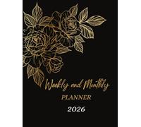 Weekly and Monthly Planner 2026: Professional Organizer | 1 Week on 2 Pages with Hours | 12 Months | Monthly Calendar at the Beginning of Each Month | Large A4 Format.