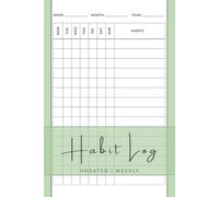 Weekly Habit Tracker: Undated, Simple One-Page-Per-Week Checkbox Journal: 115 Weeks of Easy Tracking to Build Consistency and Stay Organized