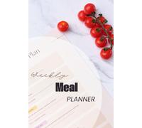 Weekly Meal Journal: Food And Shopping planner, Meal Prep Diary, Notebook, Shopping List Book, Size 6x9, 107 Pages, Series 5