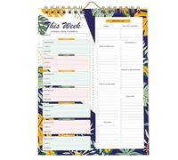 Weekly Meal Planner, 52 fogli Weekly Notebook For Kitchen, Wall Refrigerator Home Shopping Dinner Family Women Men Healthy Eating 8x6 Inches