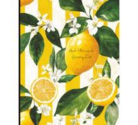 Weekly Meal Planner and Grocery List, Vibrant Lemon Aesthetic | 7.5 x 9.25, 110 Pages | For teens, and adults