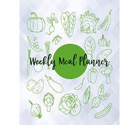 Weekly Meal Planner: Food Planner & Grocery list Menu Food Planners Prep Book Eat Records Journal Diary Notebook Log Book Size 8x10 Inches 104 Pages Fresh Food Style: Volume 6