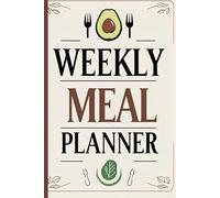 Weekly Meal Planner: Plan meals and groceries with ease - simple weekly layout, shopping list tracker, and fun doodle-style design.