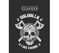 Weekly & Monthly Planner One Year Undated: Valhalla I am Coming Viking Death Yggdrasill 8.5x11 Large Organizer | Calendar Schedule & Agenda with Inspirational Quotes