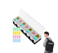 Weekly Pill Box - Travel Tablet Box | Tablet | Pill Cases Dispenser for Senior Elderly Kids Purse Car Home Hospital Workplace Cabinet Detachable Pills Organizer for Medicine