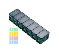 Weekly Pill Box - Travel Tablet Box | Tablet | Pill Cases Dispenser for Senior Elderly Kids Purse Car Home Hospital Workplace Cabinet Detachable Pills Organizer for Medicine