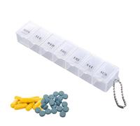 Weekly Pill Organizer | Clear Pill Organizer Travel | Dustproof Piļl