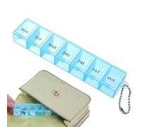 Weekly Pill Organizer | Clear Pill Organizer Travel | Dustproof Piļl Orgānizer, Mini Piļl Sorter, Stylish Medicine Orgānizer for Travel, Medication