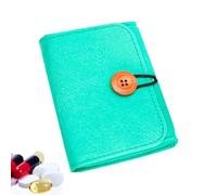 Weekly Pill Organizer Set - Felt PP EVA 20x13.5x2.5cm 75g Travel Medication Case With 7 Clear Pouches And Storage Box - Moisture Resistant Design - Portable Daily Planner