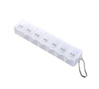 Weekly Pill Organizer - Transparent Daily Dustproof Pills Sorter