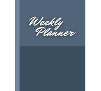 Weekly Planner - 100 Pages | Undated Weekly Layout | Priorities | To-Do List | 8.5x11 Inch | Productivity Organizer