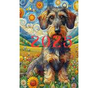 Weekly Planner 2025 Dogs: Dachshund weekly calendar 2025 with motivational quotes, notes, reflexions, 53 weeks, undated, 6"x9"