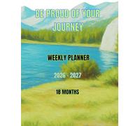 Weekly Planner 2026-2027, 18 Months Planner, July 2026 to December 2027, 8.5"x11", Black & White Interior for Daily Monthly Personal Planner, Mammoth1BW