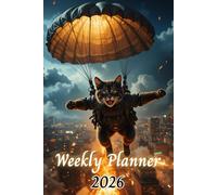 Weekly Planner 2026: Weekly & Monthly Organizer | Week on Double Page with Schedule | Cat | 12 Months | Monthly Calendar at the Beginning of Each Month | A5 Format.