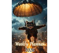 Weekly Planner 2026: Weekly & Monthly Organizer | Week on Double Page with Schedule | Cat | 12 Months | Monthly Calendar at the Beginning of Each Month | A5 Format.