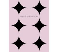 Weekly Planner 8.5” x 11” Diamond Edition: Undated - color Blush- Stay Organized, Focused & Motivated All Year Long