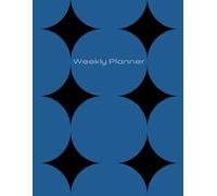 Weekly Planner 8.5” x 11” Diamond Edition: Undated - color Denim Blue - Stay Organized, Focused & Motivated All Year Long