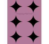 Weekly Planner 8.5” x 11” Diamond Edition: Undated - color Dusty Rose Pink- Stay Organized, Focused & Motivated All Year Long