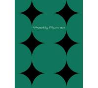 Weekly Planner 8.5” x 11” Diamond Edition: Undated - color Riddler Green - Stay Organized, Focused & Motivated All Year Long