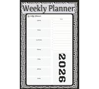 Weekly Planner: A tool used to organize tasks, appointments, and goals for welcome year 2026