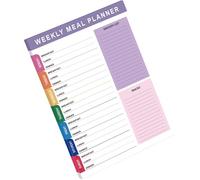 Weekly Planner Desk - Pianificazione settimanale da tavolo | Agenda giornaliera per 60 fogli A5, monitoraggio della dieta sano, taccuino rimovibile per la pianificazione