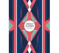 Weekly Planner Notepad 8.5 x 11 - Undated Weekly Organizer in Soothing Blue Tones: Coastal-Themed Layout for Focus, Peace & Planning - Ideal for Work & Home