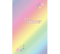 Weekly Planner: Plan your week in minimal rainbow style. [5.5” x 8.5”]