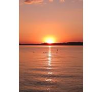Weekly Planner with additional note pages: Sunset on a Lake