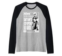 Weekly World News - Satan's Corpse Cover Maglia con Maniche Raglan