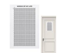 Weeks of My Life Calendar, Week of My Life Citazioni motivazionali | Poster di settimane 4000 settimane La tua vita in settimane calendario da parete, poster da parete decorazione da parete, 40 x 60