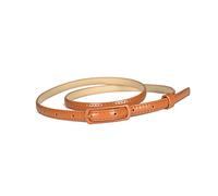 Weeksu Cintura in pelle verniciata da donna Cinture in pelle vita sottile cintura regolabile cintura da donna per accessori per abiti, 110cm